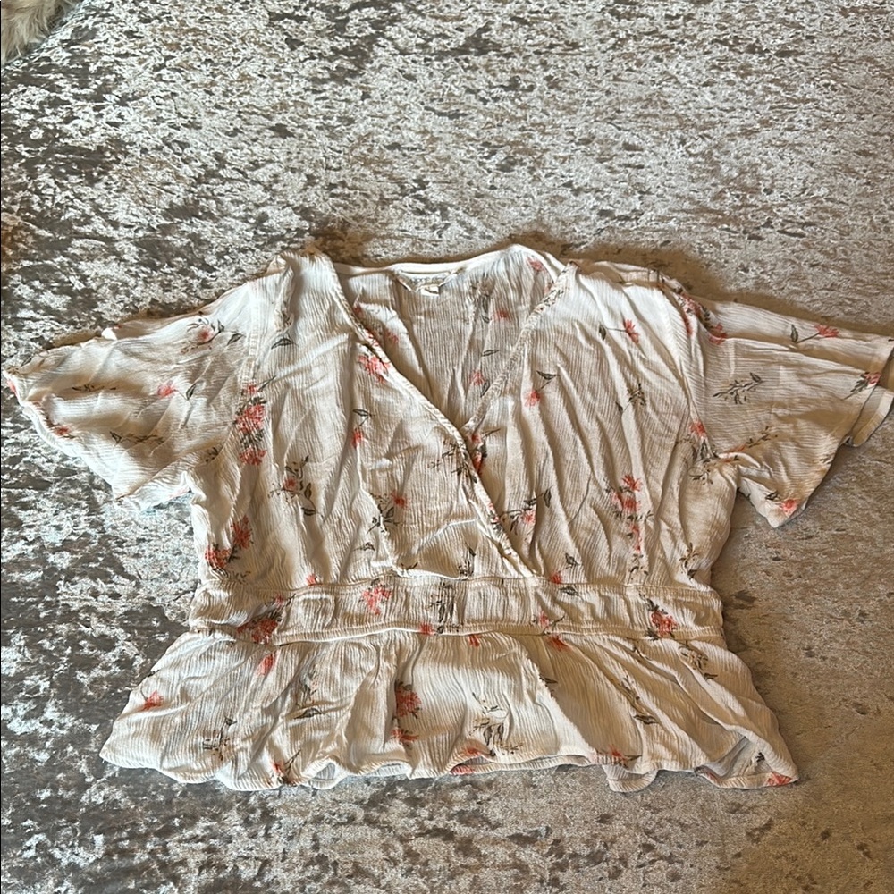 Floral Cream Women's Top